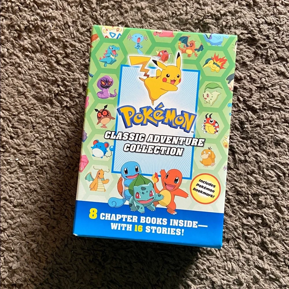 Pokemon Classic Adventure Collection Book Set 8 Books 16 Stories